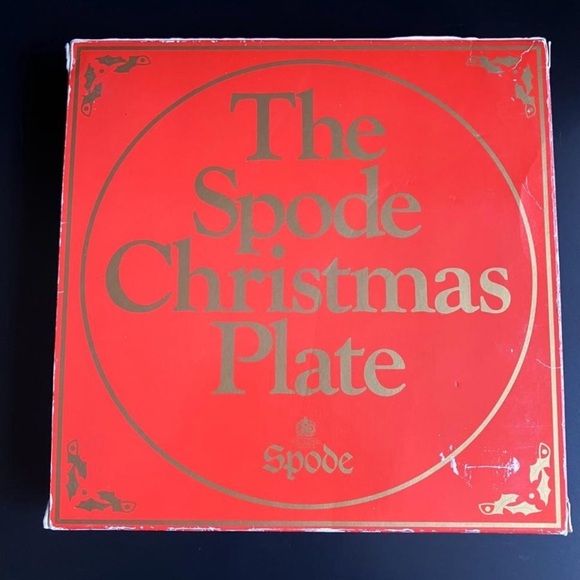 Spode Christmas Pastimes “Sleigh Ride” 1982 Boxed Display Plate - Picture 7 of 7